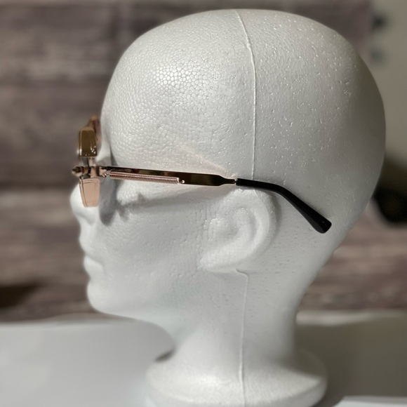 Steampunk Retro Gothic Vintage Colored Metal Round Circle Frame Sunglasses - Picture 3 of 7